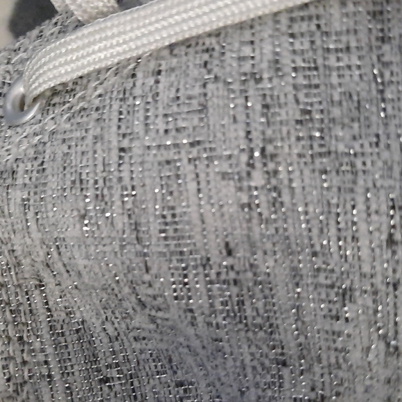 Converse Chuck Taylor All Star Grey & Glitter Fabric High Top Sneakers Size 6.5 - Picture 15 of 15